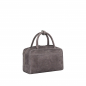 Preview: Crossbody Bag Henkeltasche aus Wildleder in taupe